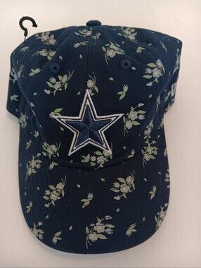 NFL DALLAS COWBOYS Floral Navy Star Baseball Cap YOUTH GIRLS ADJUSTABLE